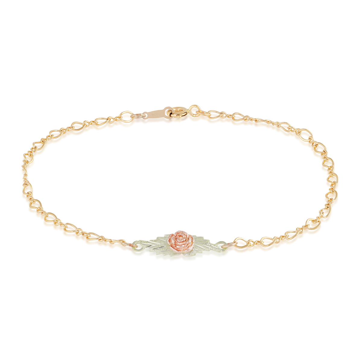 Black Hills Gold Rose Bracelet in 10K Yellow Gold