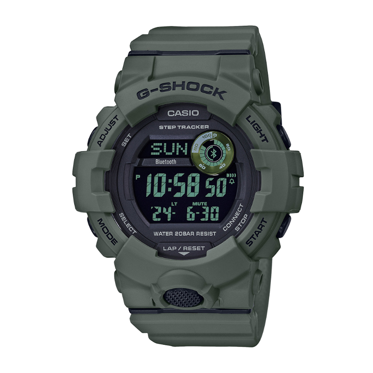 g-shock green watch