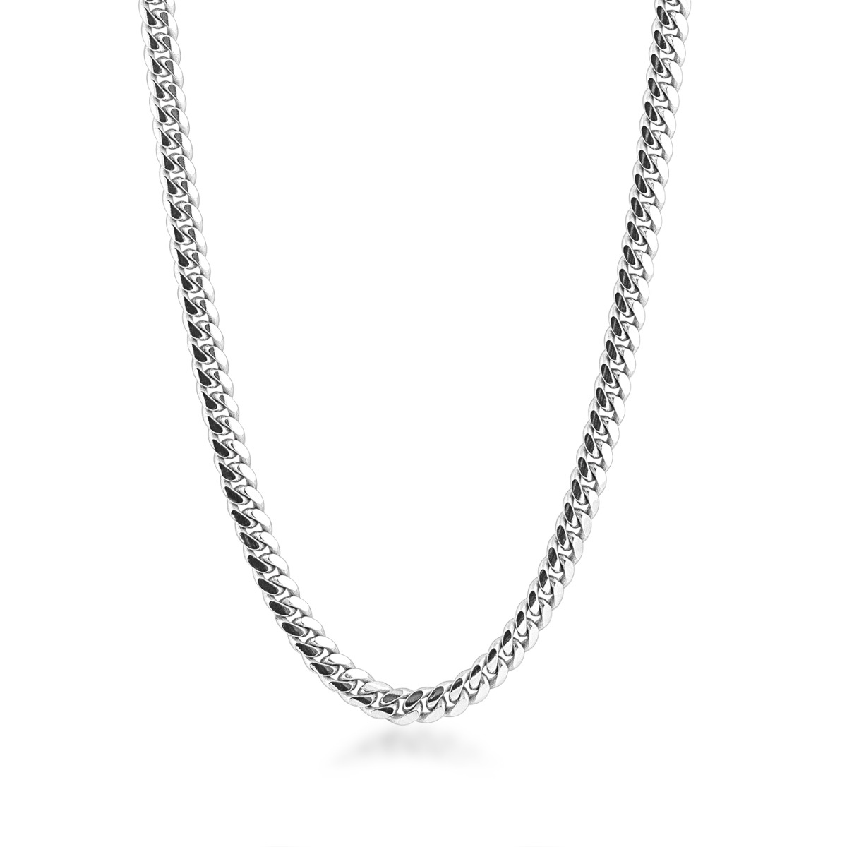 sterling silver Miami Cuban chain necklace