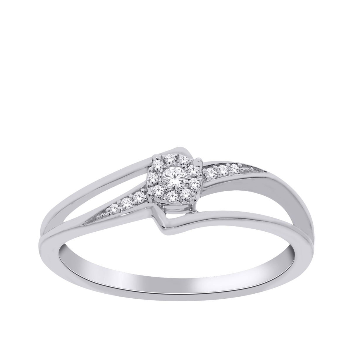 diamond white gold promise ring