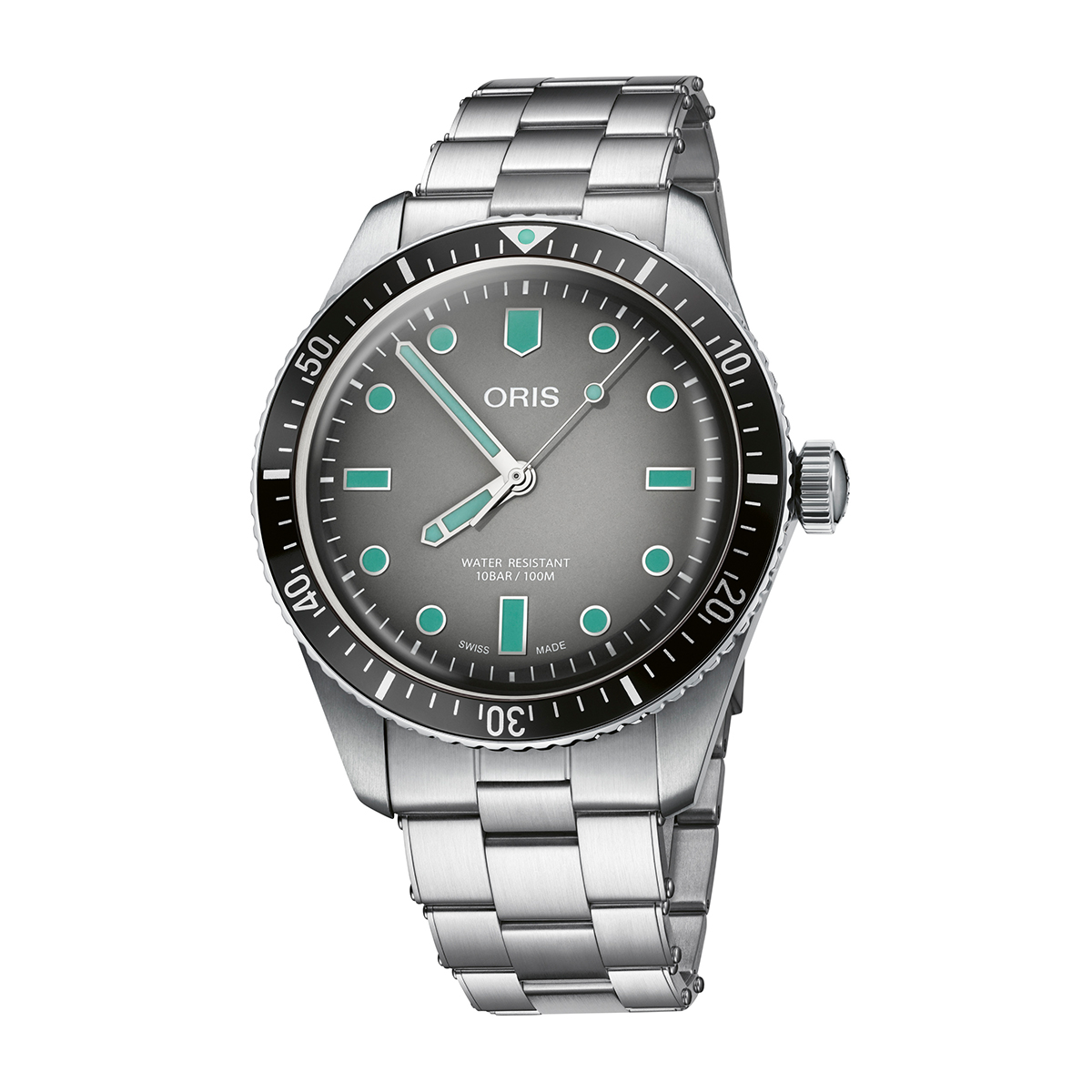 Stainless steel gray dial men's Oris Divers 65 automatic watch