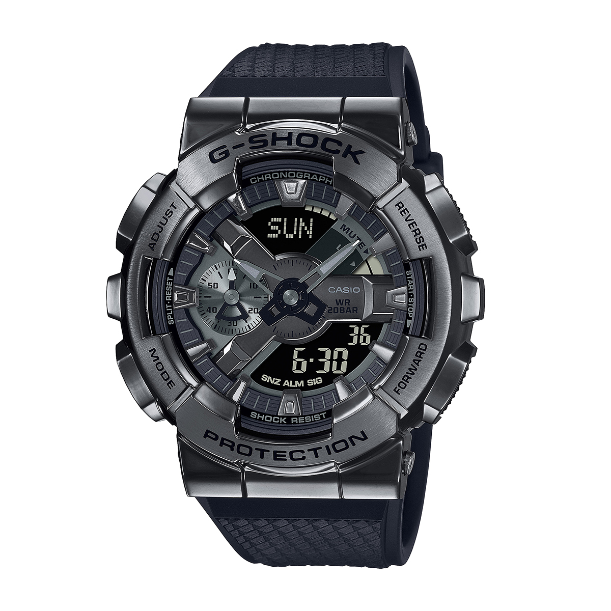 G-Shock Men's G-Steel Black Stainless Steel Watch with Black Dial & Resin Strap