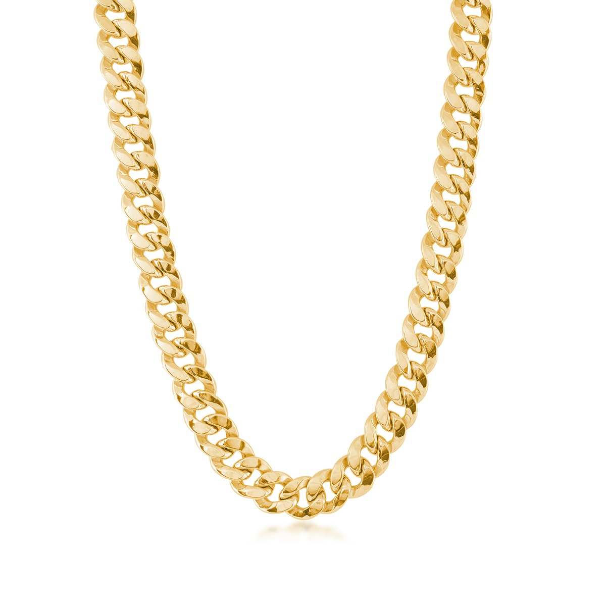 Yellow gold 7.3mm Miami Cuban chain