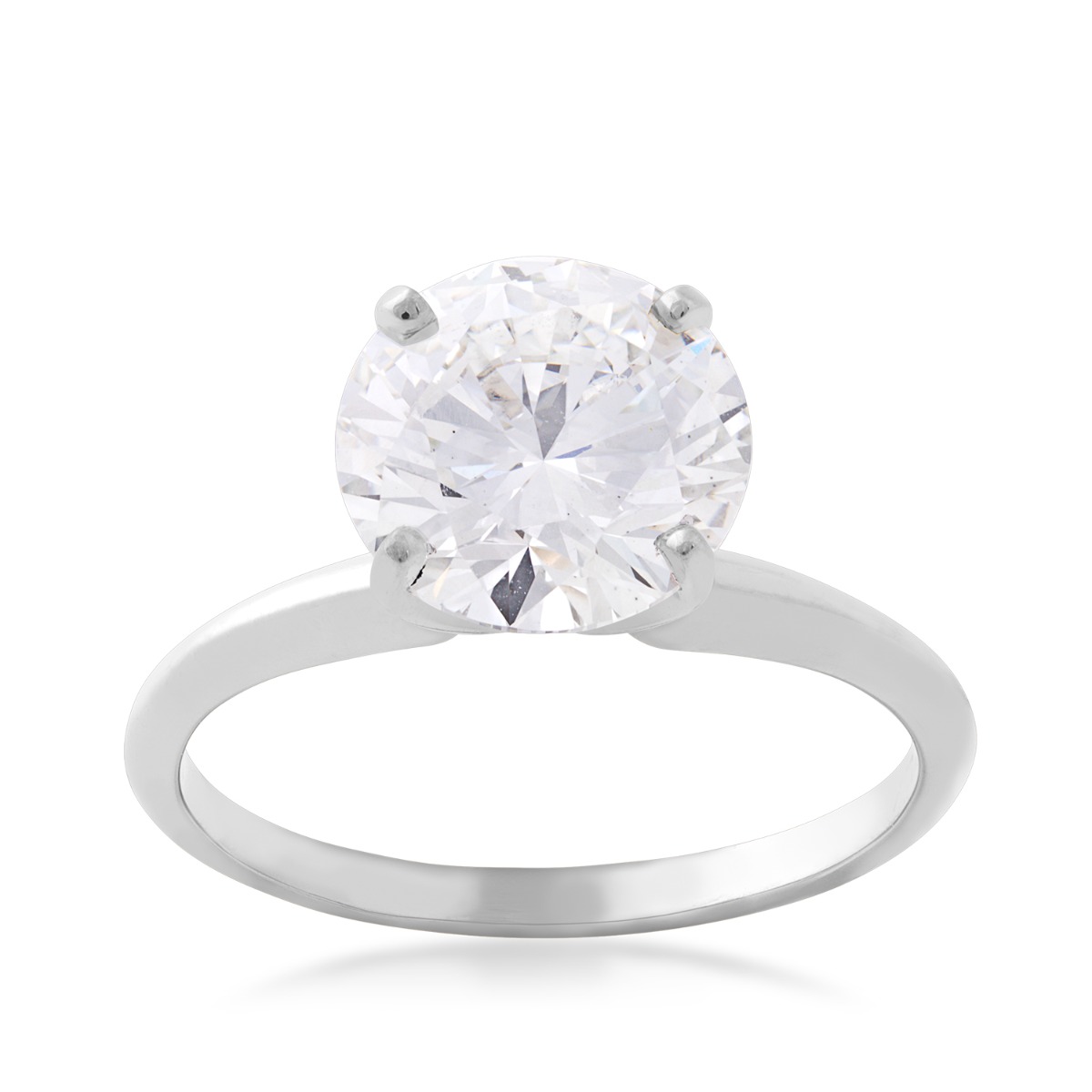 Adamante 3 ct. tw. Lab-Grown Round Brilliant Diamond Engagement Ring in 14K White Gold