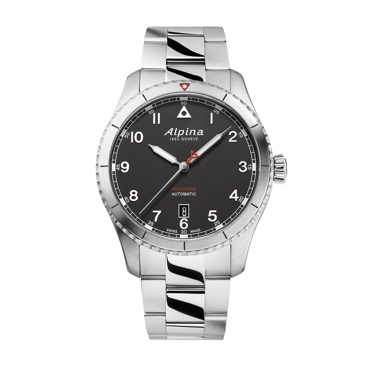 Alpina men's startimer pilot automatic stainless steel watch