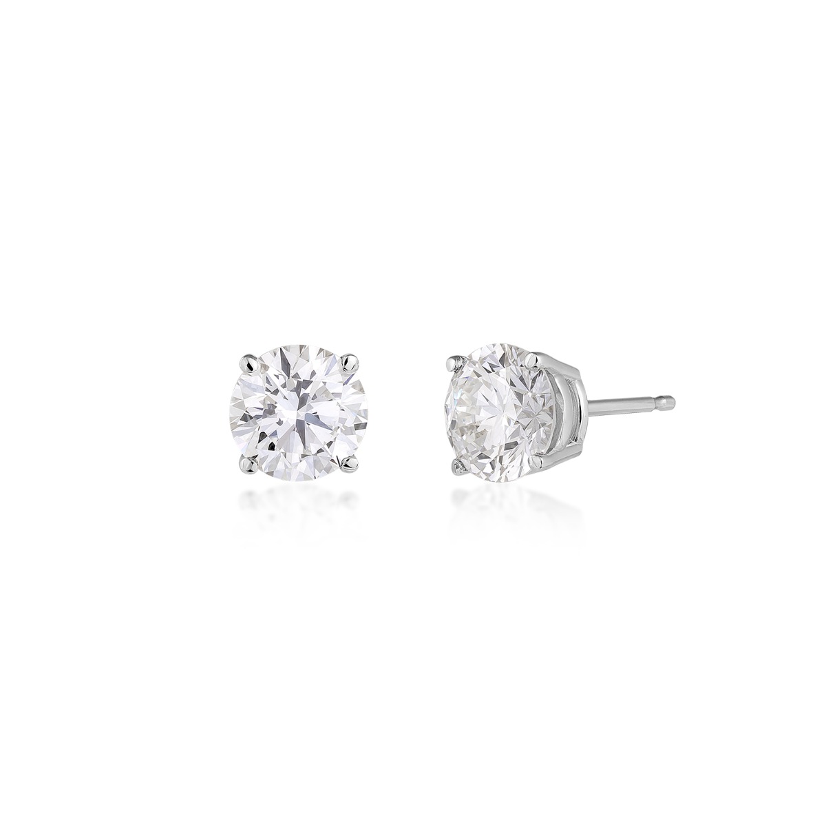 USA Collection 2 ct. tw. Lab-Grown Round Brilliant Diamond Solitaire Engagement Ring in 14K White Gold