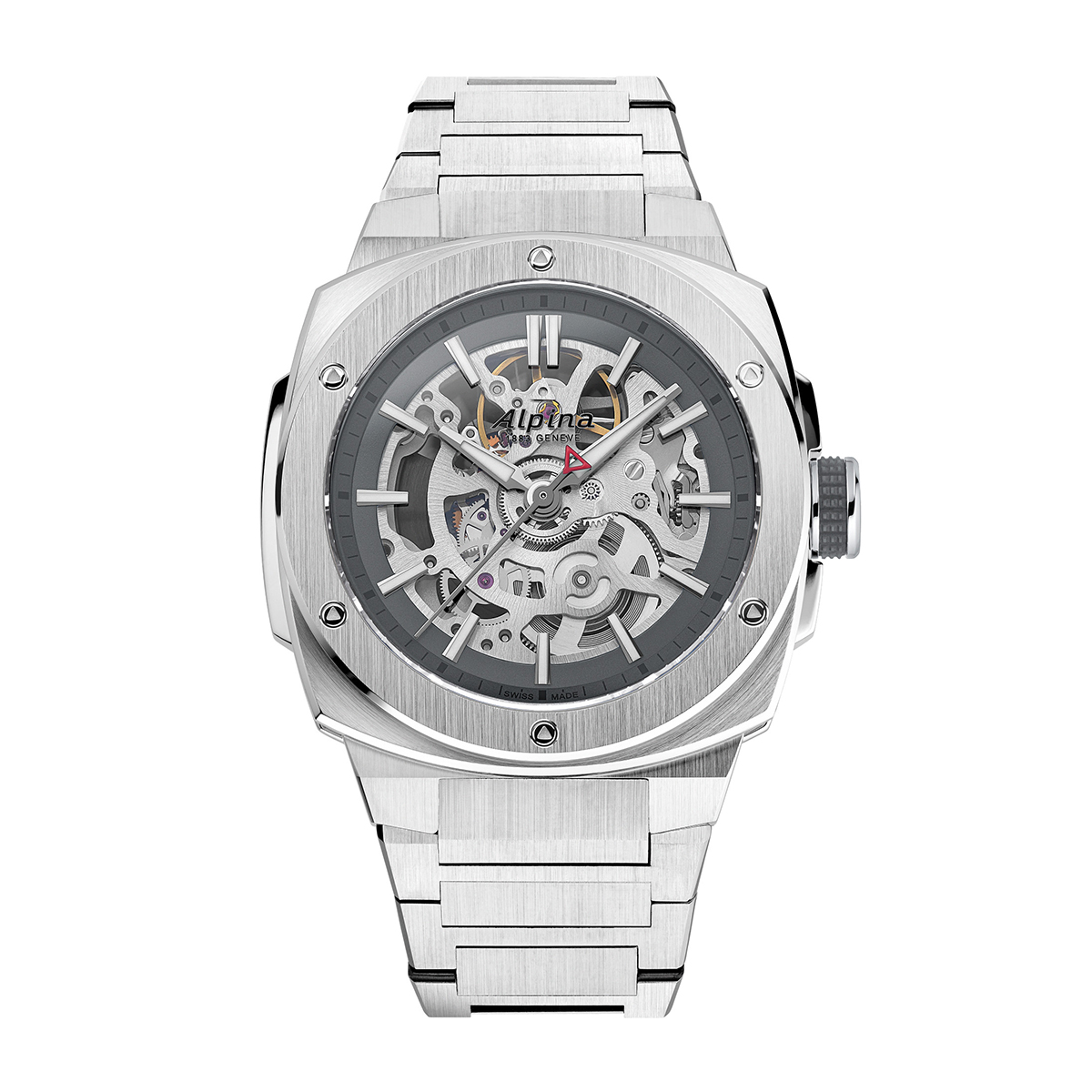 Alpina Men's Alpiner Extreme Skeleton Automatic Stainless Steel Watch with Gray Dial